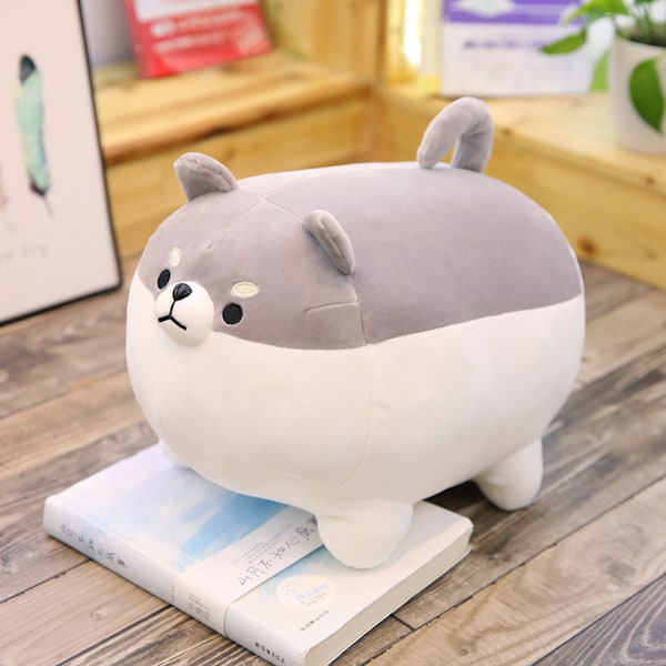 Lemmikki Koira Uusi 40 cm 50 cm Squishmallows Pehmolelu Eläin Kawaii Pehmeä Suuri Tyyny 50 cm (0,7 kg) Fat black