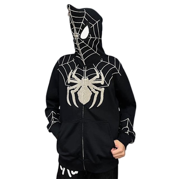 Halloween-hettegensere for menn 2024, salg, hettegenser med spindelvevmønster, nyhet 3D-trykt hettegenser #1 #1 S