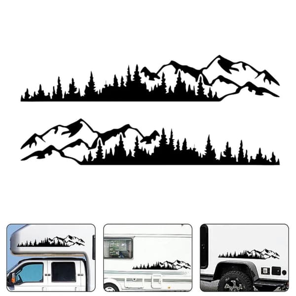 Husbil Dekaler Jeep Kaross Dekaler VIT 190X32CM Vit White 190x32cm