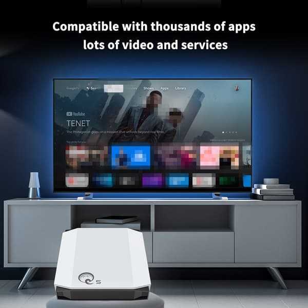 Dekoder 4K HD nettverksspiller q5 TV-boks dual-band wifi bluetooth-mottaker tvboks 2G+16G