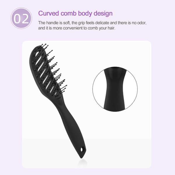 Våte hårbørster Styling Skjønnhetsbørste Ergonomisk Styling Skjønnhetsbørste, Reise