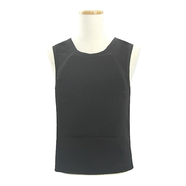 Skudsikker T-shirt Klasse 3a Usynlig Sikkerhedsbeskyttelse Sort Black S