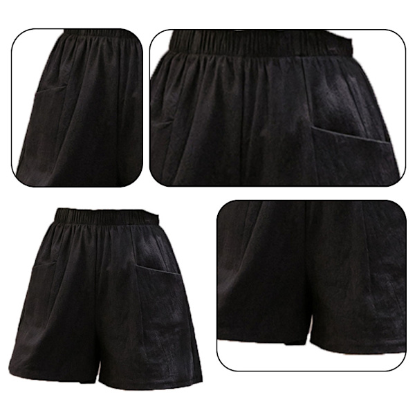 4 stk. afslappede shorts til kvinder Elastiske strandshorts til sommer. S