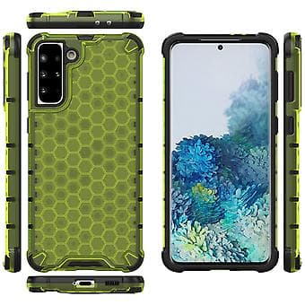 Honeycomb PC+TPU-cover til Samsung Galaxy S21+ 5G Green
