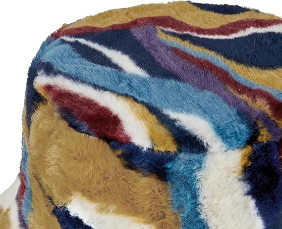 Fuzzy Bucket Hat til Kvinder Fluffy Bucket Hat Varm Pels Hat til Kvinder Vinterhatte til Kvinder Farverig