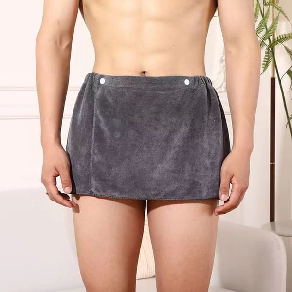Badehåndkle for menn, bærbare svømmeshorts, grå grey 30*140