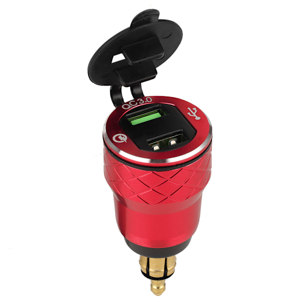 12V-24V Moottoripyörän USB-portin latauspistoke LED-näytöllä, EU-pistoke