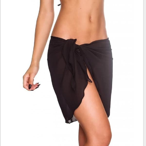 Pack Dam Sarong Bikini Wrap Kjolar Cover-ups för Chiffon Baddräkt