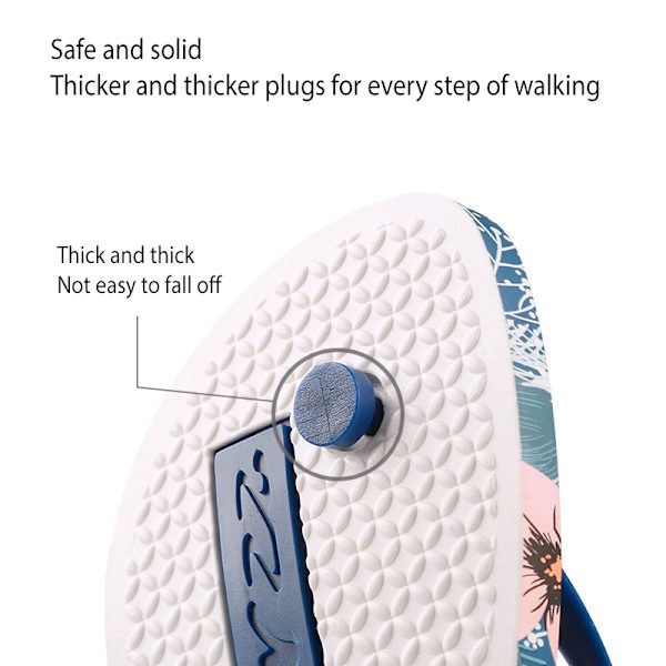 Flip Flops Dame Hawaiisk blå blue 38