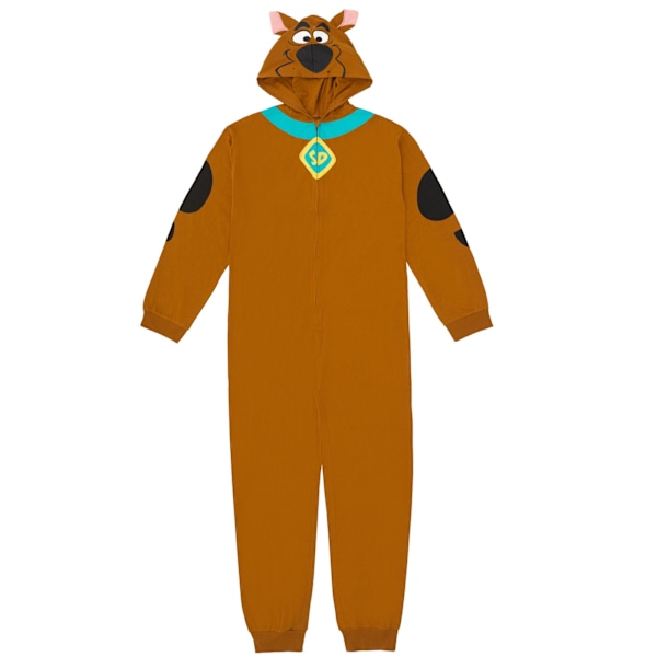 Scooby Doo Lynlås Cosplay Kostume Jumpsuit Voksen scoobydoo, brun scoobydoo,brown xl