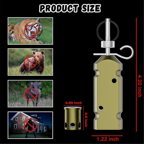 Perimeter Trip Alarm 12 Gauge Camp Trip Wire Alarm Device med .22 Option Early Warning Security System för Camping_Italiensk Design Y