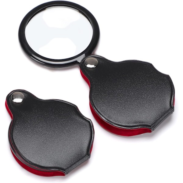 10x Small Magnifier, 2 pcs Mini Pocket Magnifier Foldable Y