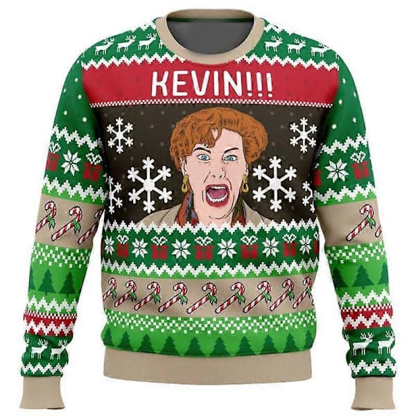 Julemand Tegneserie Sweater til Kvinder og Mænd - Sjov Jule Sweater til Efterår og Vinter 2 M 2 2 M