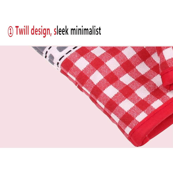 Par (Arc Grey) Ugnsvantar, Köksvantar, Grillvante, Värmebeständig, Bomullsfoder, för Grill Bageri Micro, Grill, Matlagning, Grillning