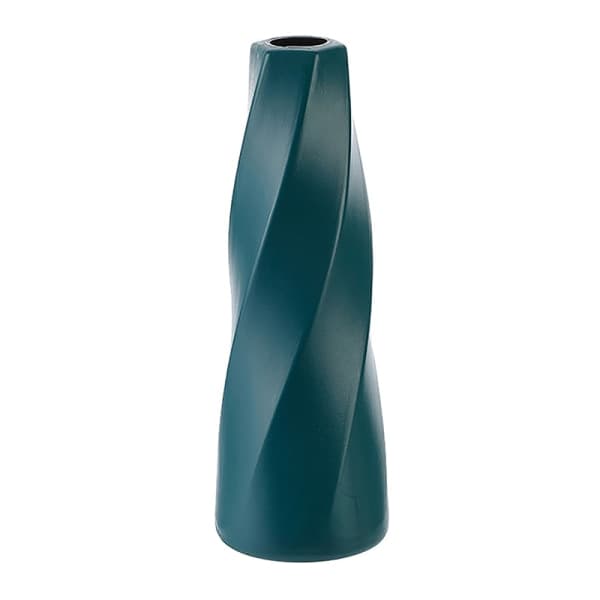 Plastvas Imitation Keramisk Blomkruka Bordsarrangemang Mörkblå