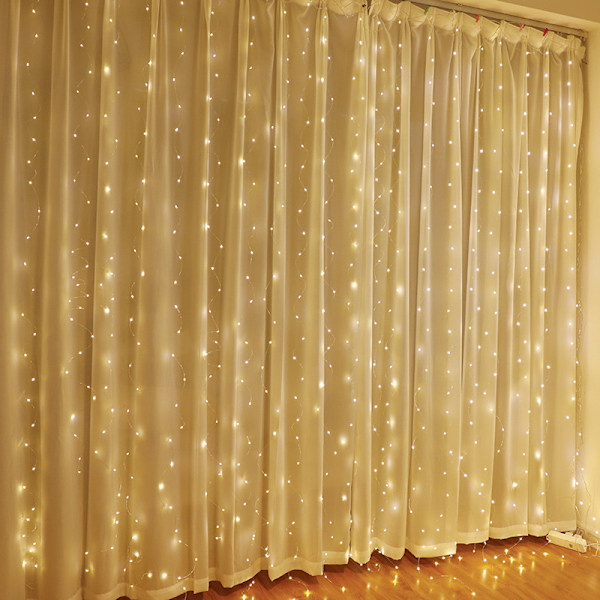 LED-nauha sisäkäyttöön 8 valotilalla, 3x2m, lämmin valkoinen