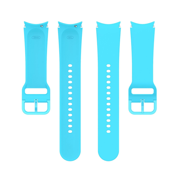 Silikonarmbånd for Samsung Galaxy Watch4 40mm / 44mm flatt spenne Sky Blue