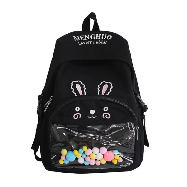 Tecknad kanin Student skolväska Casual Girl Söt ryggsäck med stor kapacitet-2 A