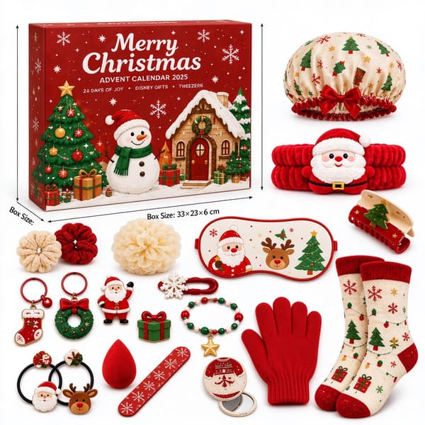 Jul 24-dagars överraskningsset för flickor, DIY-blindbox med leksaker & accessoarer, julklappsset, festgåva, julstrumpa