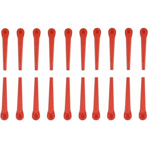 100 plastblader for Gardena gresstrimmer, erstatningsblader for Gardena gresstrimmer og batteridrevet gresstrimmer