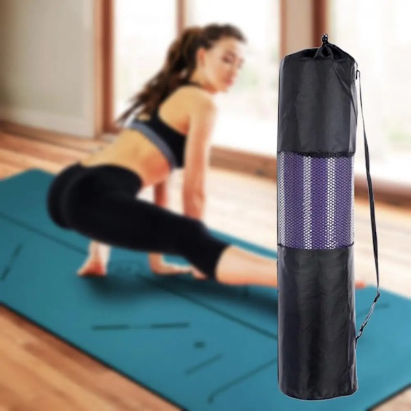 Gym Mat Yoga Sport til Træning Derhjemme til Øvelser Stræk Abs Meditation Mat Pilates Træning Yoga Mat Taske 70*25CM