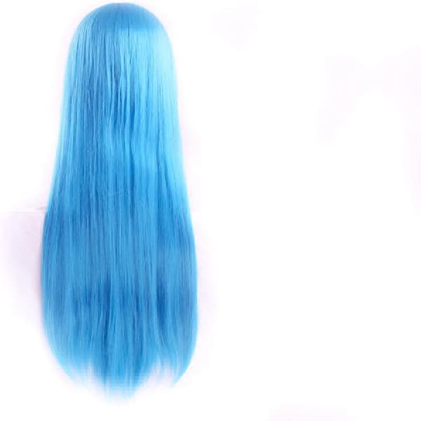 100 cm/39 tommer Mellemlang Lige Dame Anime Kostume Paryk color 2