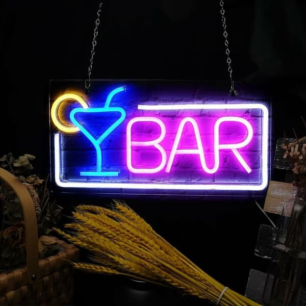 Öl dekoration Leuse skylt, LED neon skylt för väggdekor för barer fest klubb butik ölbar MODOU