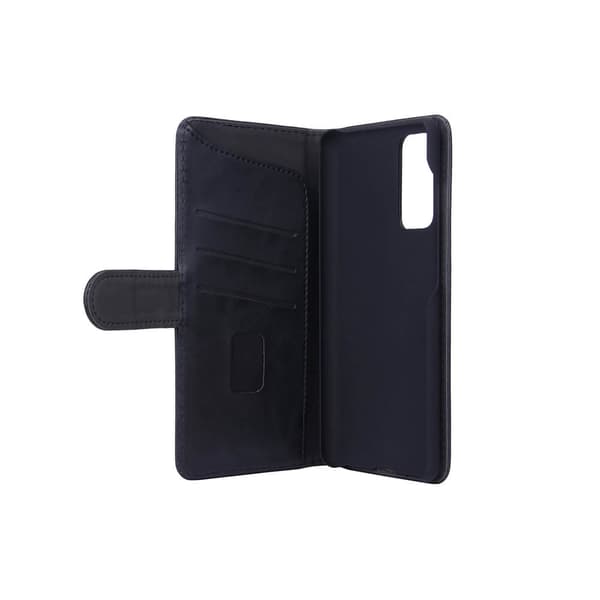 Mobilskal 3 Kortplatser Svart - Samsung S20FE 5G / S20FE 4G Black Polyurethane (PU)