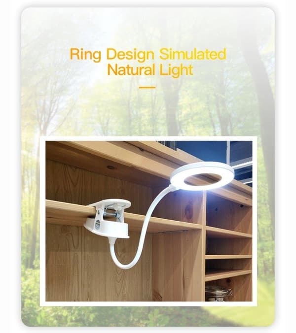 Ladattava LED-lamppu klipsillä - himmennettävä