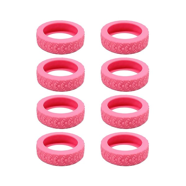 8 st Resväskehjulskydd Resväskehjulskydd ROSA Pink