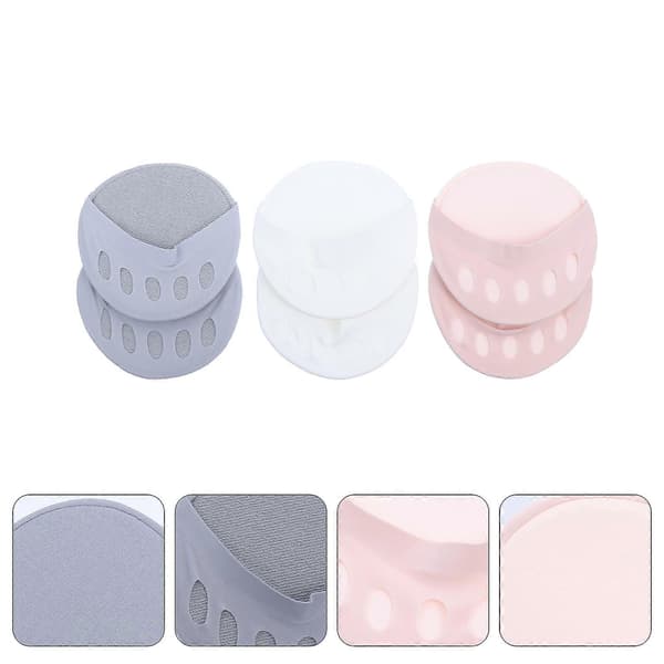 3 Par Honningkake Stoff Forfot Pads Metatarsal Pustende Usynlige Pads
