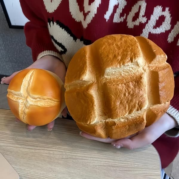 Jumbo Bröd Squishy, Långsamt Resande Squishy Leksaker - Stresslindrande Klämleksaker, Kladdiga Mat Squishies Pink