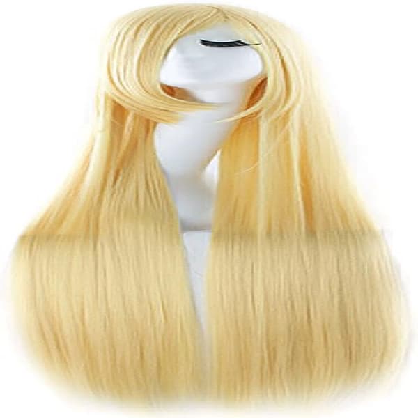 100cm/ 39 inch Medium Long Straight Women's Anime Costume Wig color 1