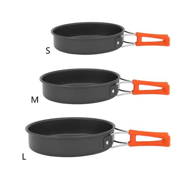 Camping Stekepanne Bærbar Rask Oppvarming Stekepanner Sammenleggbar Kokepotte medium size 0.19