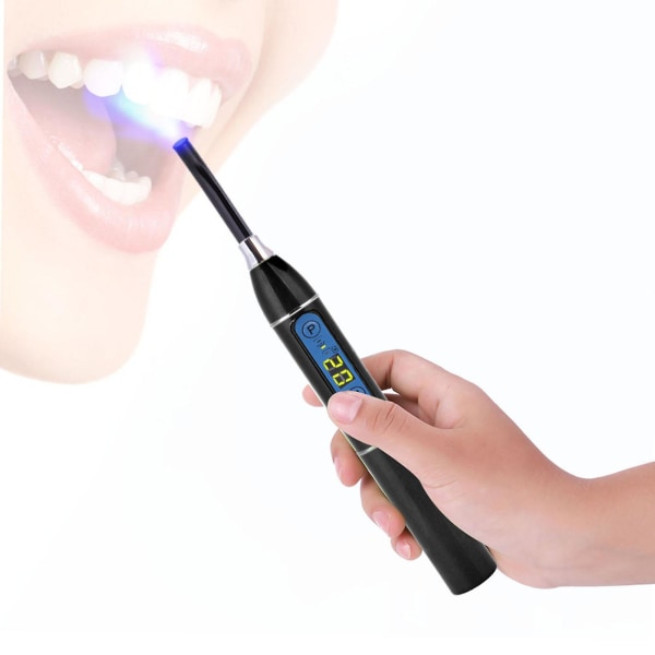 Trådlös Sladdlös Led Tandhärdningsmaskin Ljus Lampa Svart Eu Plug 110v-240v