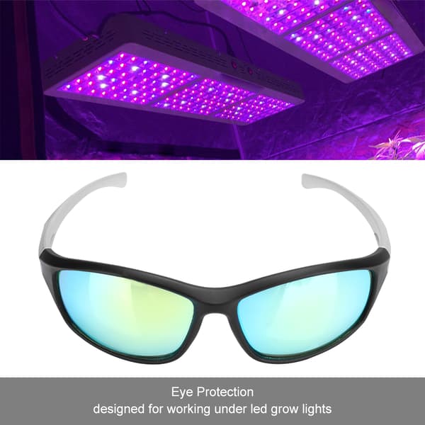 Professionella LED-växthusglasögon UV-polariserade för växthustält Hydroponics Växtljus Ögonsäkerhet