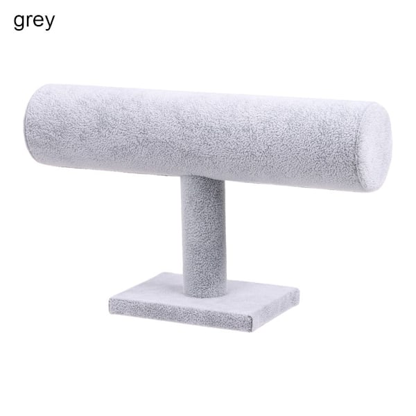 Sammet T-formad Ställ Förvaringshylla GRÅ grey