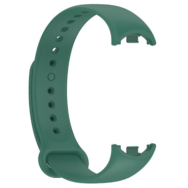 Justerbart silikonarmband för Mi Band 8 Smartwatch Armband Bältesögla Meditation green