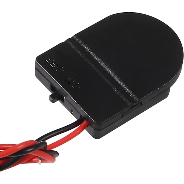 10 st CR2032 Batterihållare 1x 3V Knappcell Batterihållare Fodral med Trådkabel PÅ-AV-brytare (Svart)