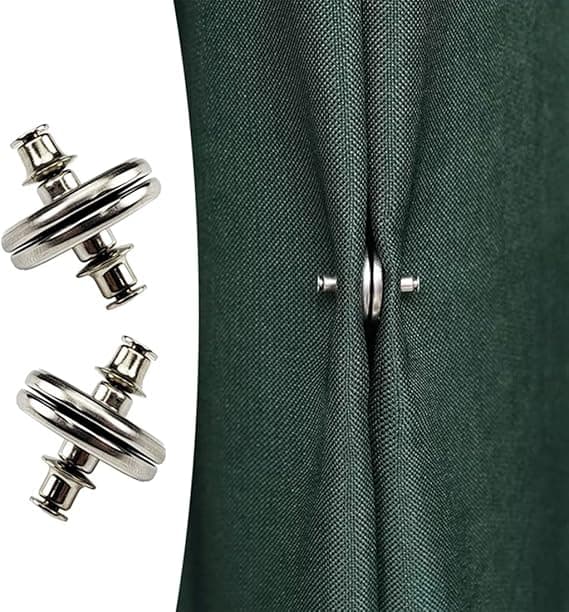 6 par duschdraperimagneter, draperimagnet, stabil och hållbar, storlek 17mm-6 Par