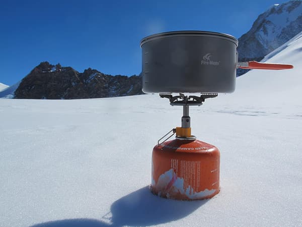 Camping Kitchen Mini Bærbar Sammenleggbar Titan Gasskomfyr