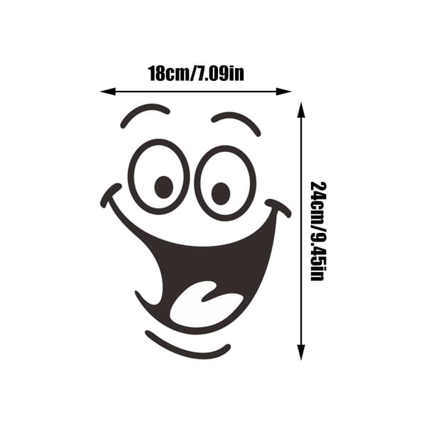 WC-tarra 6 osaa Smiley Face -tarrat Istuin taidetarra 6pcs