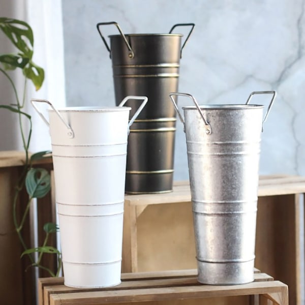 Metal paraplyholder, spand med håndtag, fritstående paraplyholder B A2