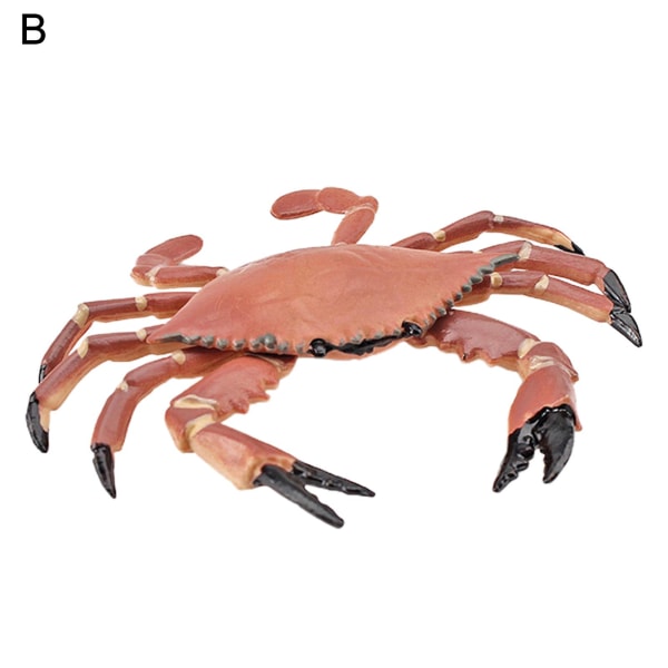 Djurmodell Rolig kreativ detaljerad röd krabbasimulering Djurfödelsedagspresent B