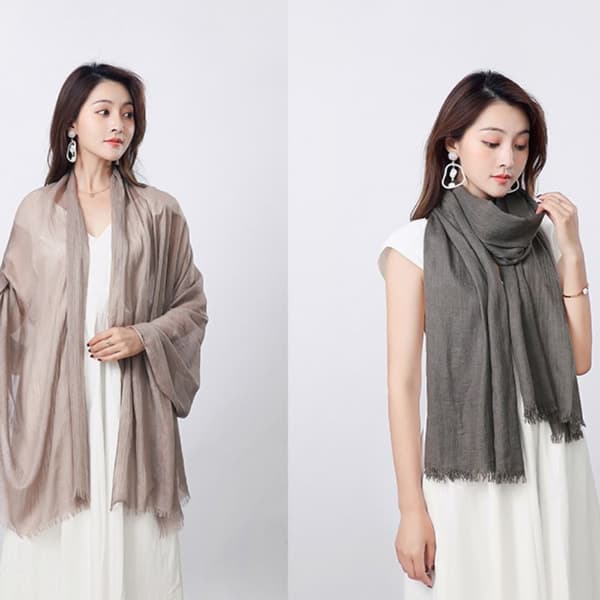 Skjerf Sjal BEIGE Beige