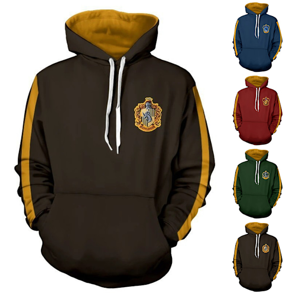 Halloween 3D-tryckt hoodie för män och kvinnor Röd Red S