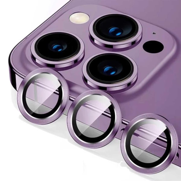 Kompatibel iPhone 14 Pro/Pro Max Kamerabeskyttelse Lilla Lilla