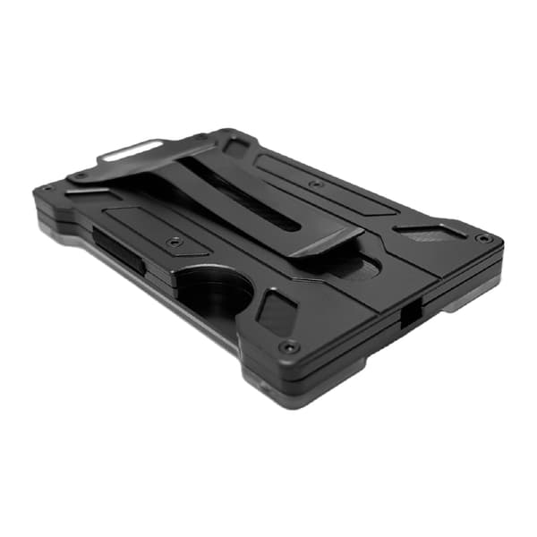 RFID-kortholder for 6 kort og ID-kortholder med klips Svart Black 100