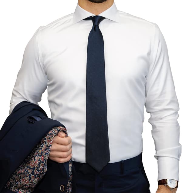 Slips til mænd, ensfarvet tørklæde til mænd, bryllup, forretning, formelle slips Navy