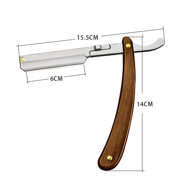 Barberkniv med lige kant, barberkniv til hår